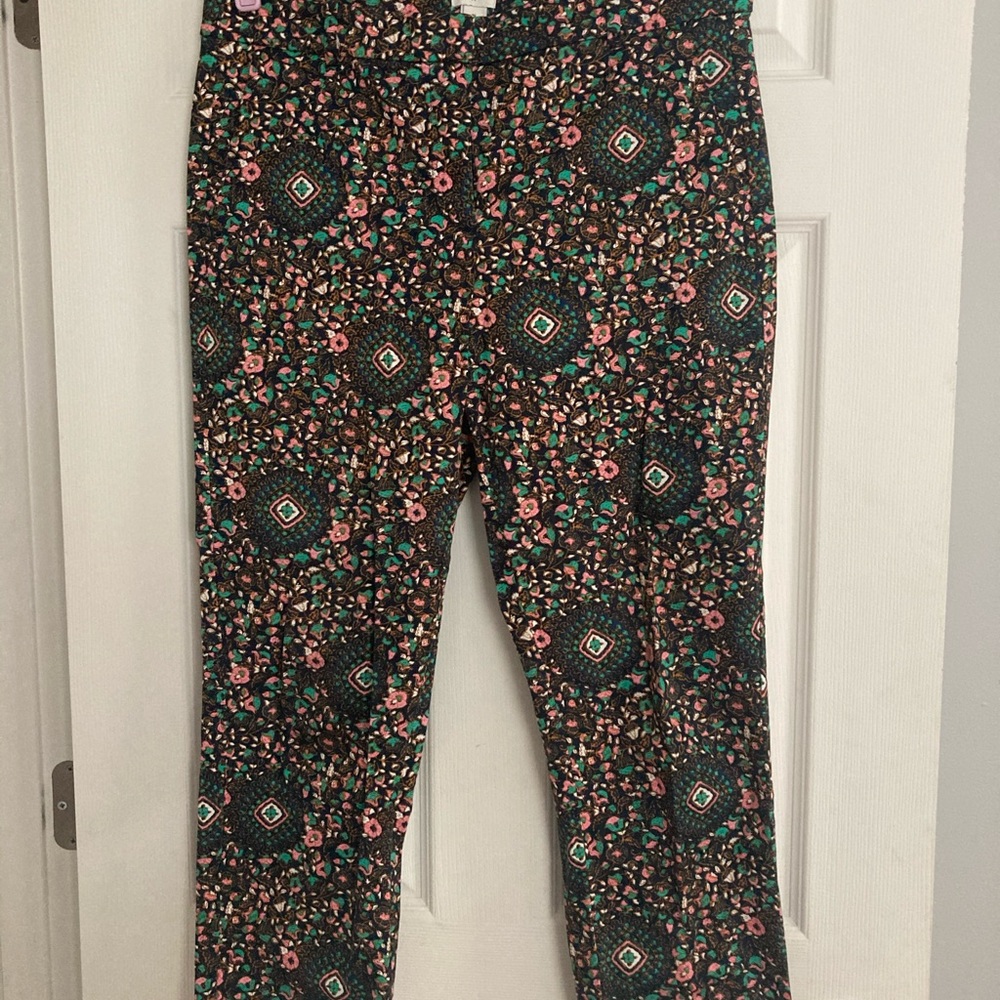 J. Crew Patterned Ankle Pants